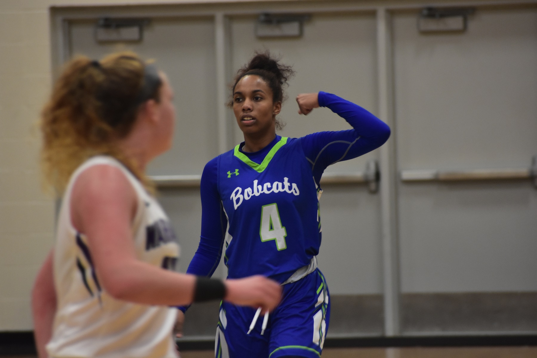 Jazlyn Drake (pictured) and the Lady Bobcats take down Loras College