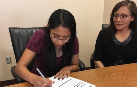 Holy Tsosie out of Thoreau, NM signs with BSC women's cross country