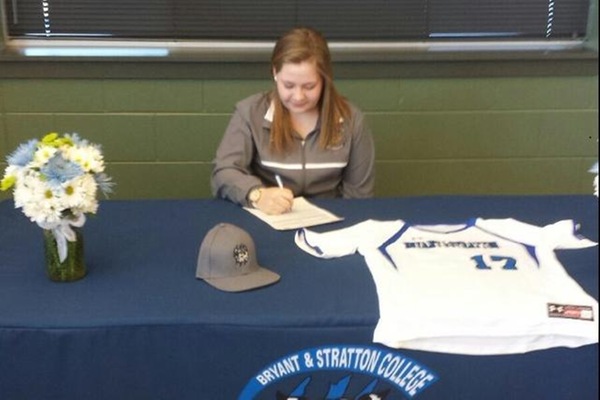 Alexis Vilkoski from Greenfield High School commits to compete at Bryant & Stratton College